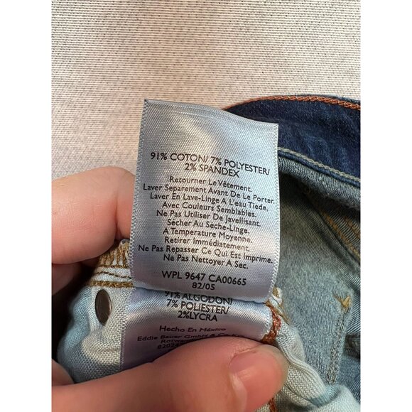 Eddie Bauer Women's Slightly Curvy Boot Cut Jeans Denim Size 18 Blue Medium Wash - Picture 5 of 11